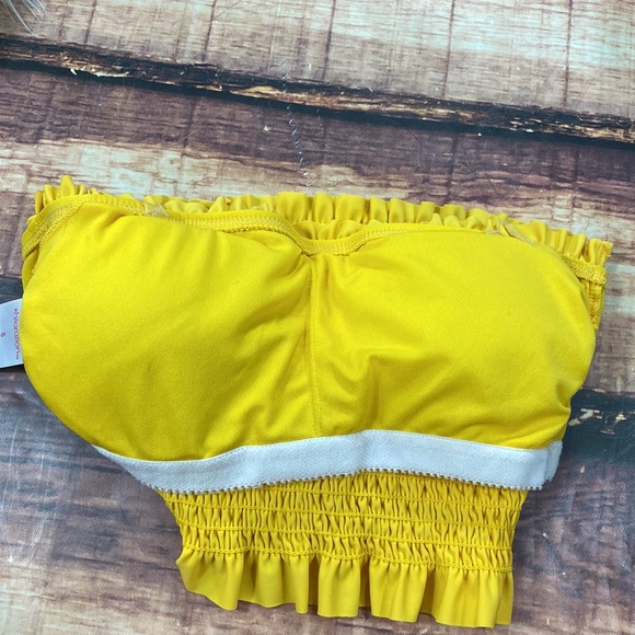 RELISTED Yellow Bikini Tube Top Xhilaration Swim Suit - Picture 5 of 6